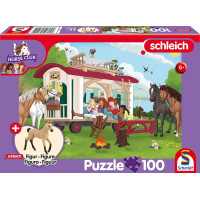 SCHMIDT Puzzle Schleich Táborák pri karavane 100 dielikov + figúrka Schleich