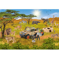 SCHMIDT Puzzle Schleich V Savane 60 dielikov + figúrka Schleich