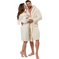 Dámsky župan TEDDY - ecru biely