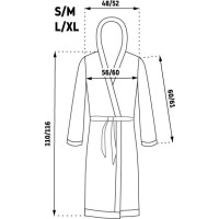 Dámsky župan TEDDY - ecru biely