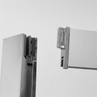 Sprchovací kút na stenu LIMA - chróm / sklo Point - trojdielne posuvné dvere
