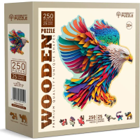 WOODEN CITY Drevené puzzle Bystrý orol 250 dielikov EKO