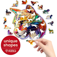 WOODEN CITY Drevené puzzle Farebná puma 150 dielikov EKO