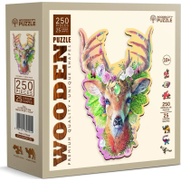 WOODEN CITY Drevené puzzle Módny jeleň 250 dielikov EKO