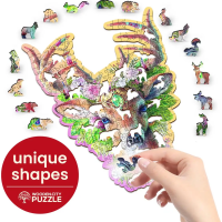 WOODEN CITY Drevené puzzle Módny jeleň 250 dielikov EKO