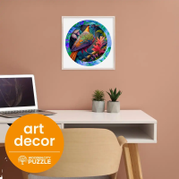 WOODEN CITY Drevené puzzle Pestrofarebný vták 505 dielikov EKO