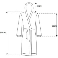 Pánsky župan TEDDY - šedý