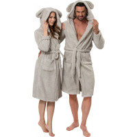 Pánsky župan TEDDY - šedý