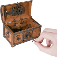 WOODEN CITY 3D drevené puzzle Escape room: Truhla s pokladom 165 dielikov