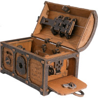 WOODEN CITY 3D drevené puzzle Escape room: Truhla s pokladom 165 dielikov