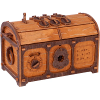 WOODEN CITY 3D drevené puzzle Escape room: Truhla s pokladom 165 dielikov