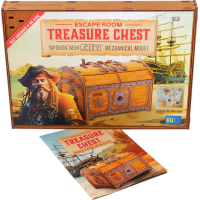 WOODEN CITY 3D drevené puzzle Escape room: Truhla s pokladom 165 dielikov