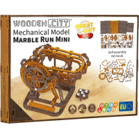 WOODEN CITY 3D drevené puzzle Guličková dráha mini 147 dielikov
