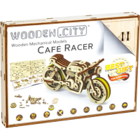 WOODEN CITY 3D puzzle Motorka Café Racer 85 dielov