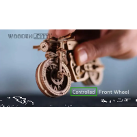 WOODEN CITY 3D puzzle Motorka Café Racer 85 dielov