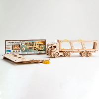 WOODEN CITY 3D puzzle Superfast Car Carrier Truck