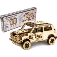 WOODEN CITY 3D puzzle Superfast Rally Car 1