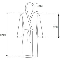 Pánsky župan TEDDY - šedý