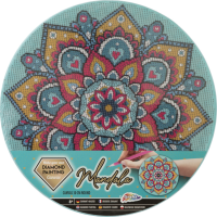 GRAFIX Diamantové maľovanie na ráme Mandala tyrkysová 30cm