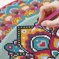 GRAFIX Diamantové maľovanie na ráme Mandala tyrkysová 30cm