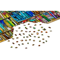 WOODEN CITY Drevené puzzle Knižnica 2v1, 4000 dielikov