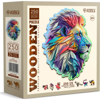 WOODEN CITY Drevené puzzle Moderný lev 250 dielikov EKO
