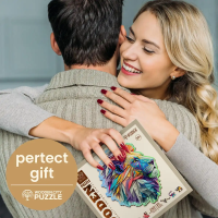 WOODEN CITY Drevené puzzle Moderný lev 250 dielikov EKO