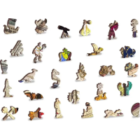 WOODEN CITY Drevené puzzle Priania v kníhkupectve 2v1, 4000 dielikov