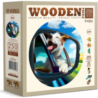 WOODEN CITY Drevené puzzle Veselý pes 250 dielikov EKO