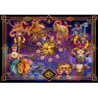 WOODEN CITY Drevené puzzle Zverokruh 2v1, 4000 dielikov