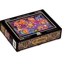 WOODEN CITY Drevené puzzle Zverokruh 2v1, 4000 dielikov