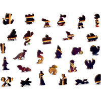 WOODEN CITY Drevené puzzle Zverokruh 2v1, 4000 dielikov