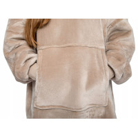 Mikinová deka - tmavo šedá