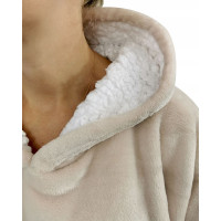 Mikinová deka - tmavo šedá