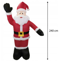 Nafukovací Santa Claus s osvetlením - 240 cm