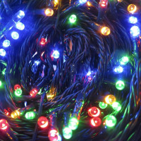 Vianočná vonkajšia LED reťaz - 500 LED - multicolor