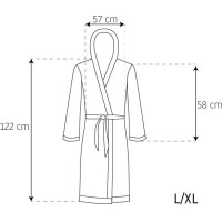 Dámsky župan SAMANTHA - krémovo biely