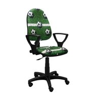 Detská otočná stolička GREG - FUTBAL zelená