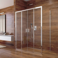 Sprchovací kút LIMA - obdĺžnik - chróm/sklo Číre - štvordielne posuvné dvere