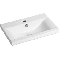 Keramické umývadlo 61x39, 5x17 cm - biele