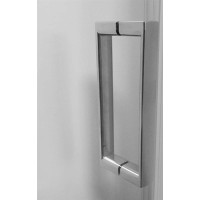 Sprchovací kút na stenu LIMA - obdĺžnik - chróm/sklo Číre - krídlové dvere