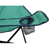 Zelená skladacia rybárska stolička Hugo