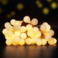 Vianočné LED osvetlenie s diaľkovým ovládačom BUBBLE - 50 LED - teplá biela
