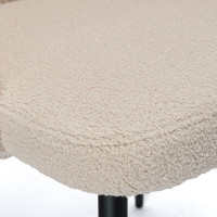 Kreslo HAMPTON TEDDY bouclé - béžové