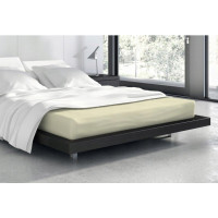 Froté prestieradlo VANILLE 200x90 cm + 25cm - krémovo biele