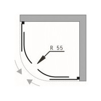 Štvrťkruhový sprchovací kút BARCELONA PLUS 90x90 cm s vaničkou VENETS