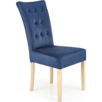 Jedálenská stolička NEW ENGLAND - dub medový/tmavo modrá