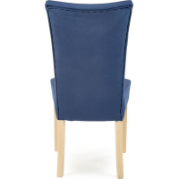 Jedálenská stolička NEW ENGLAND - dub medový/tmavo modrá