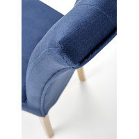 Jedálenská stolička NEW ENGLAND - dub medový/tmavo modrá