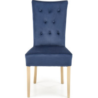 Jedálenská stolička NEW ENGLAND - dub medový/tmavo modrá